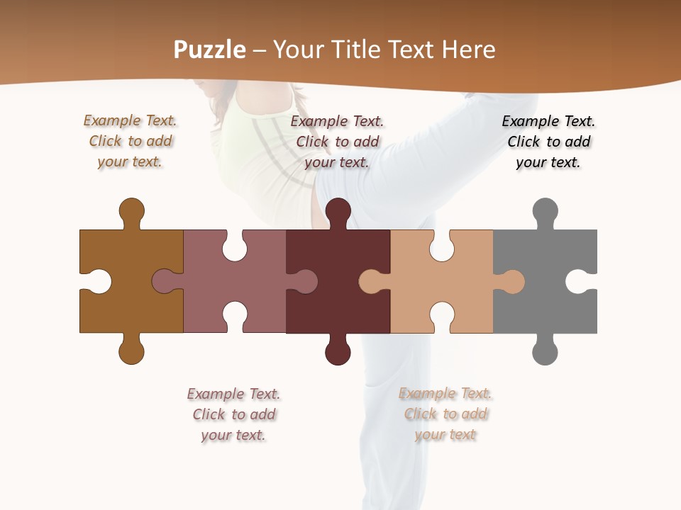 Sporty Girl Practicing Natarajasana Lord Of The Dance Pose PowerPoint Template