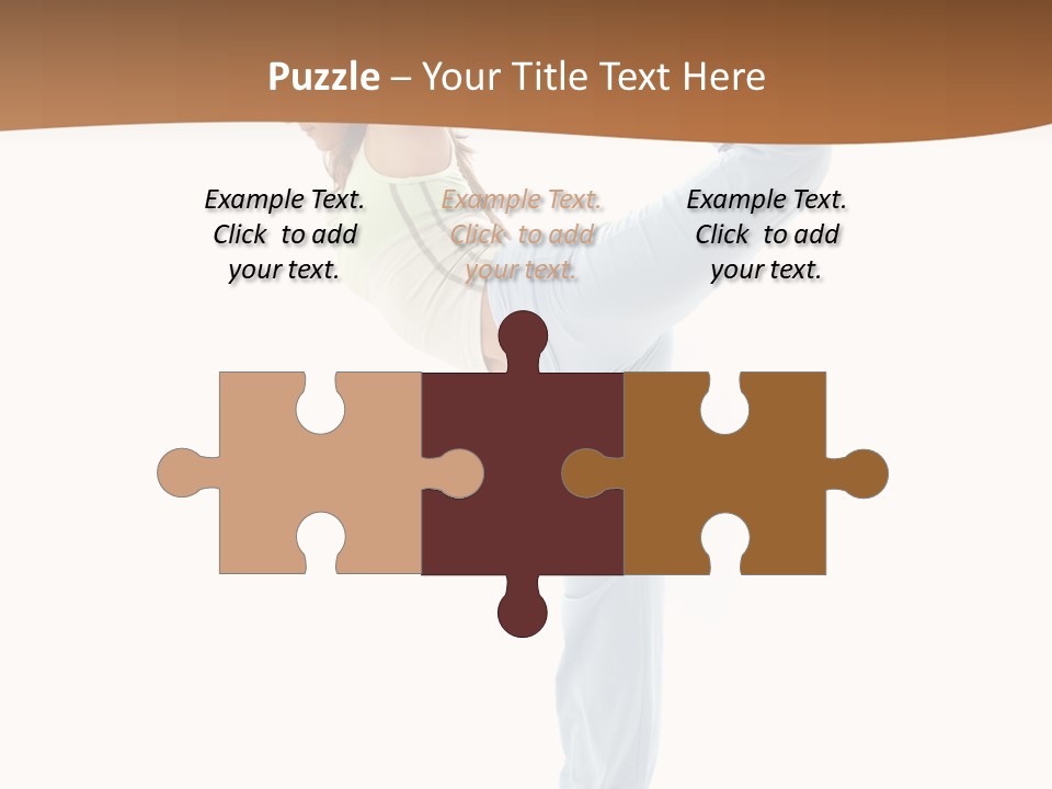 Sporty Girl Practicing Natarajasana Lord Of The Dance Pose PowerPoint Template