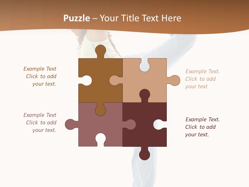 Sporty Girl Practicing Natarajasana Lord Of The Dance Pose PowerPoint Template