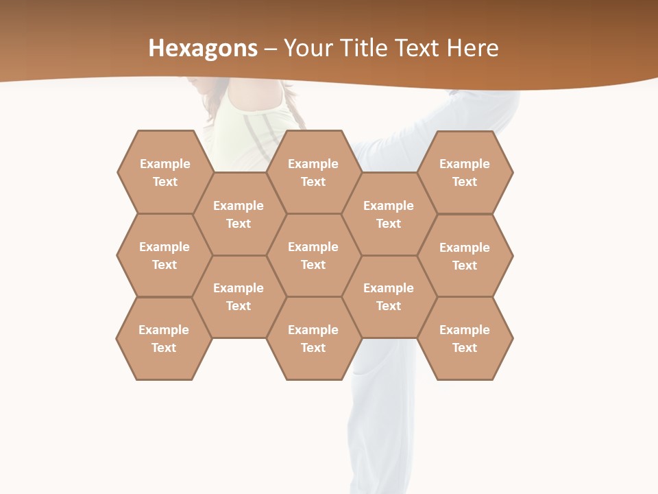 Sporty Girl Practicing Natarajasana Lord Of The Dance Pose PowerPoint Template