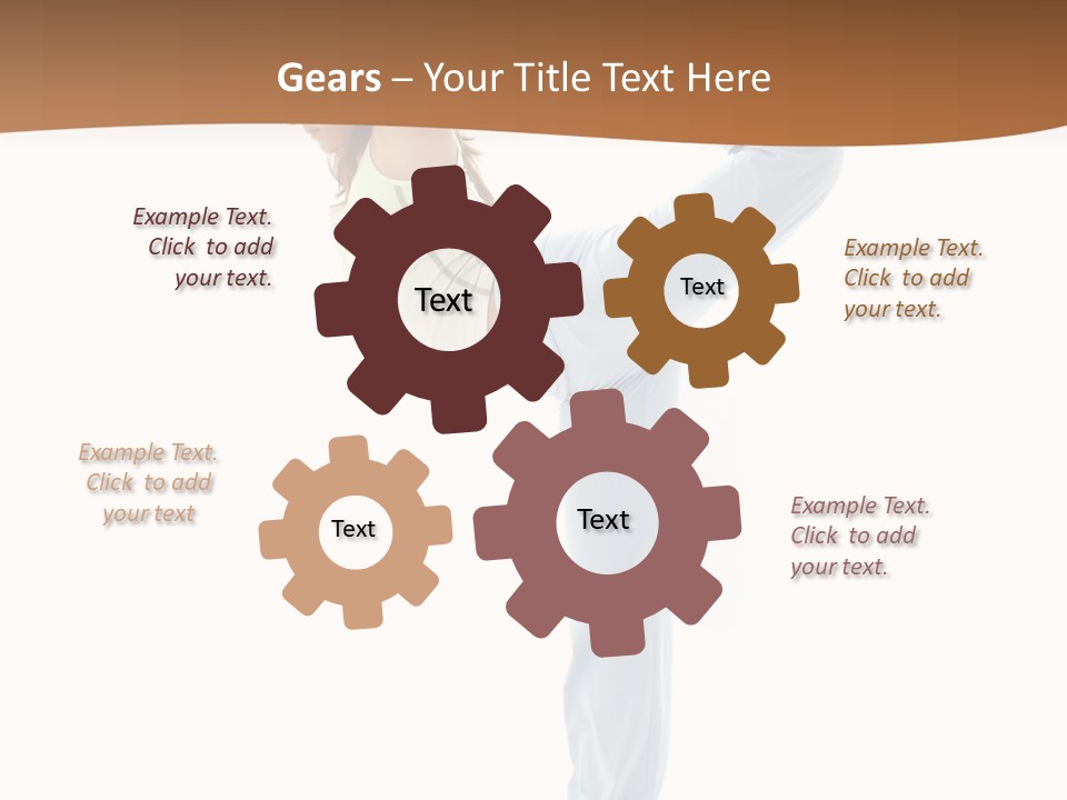 Sporty Girl Practicing Natarajasana Lord Of The Dance Pose PowerPoint Template