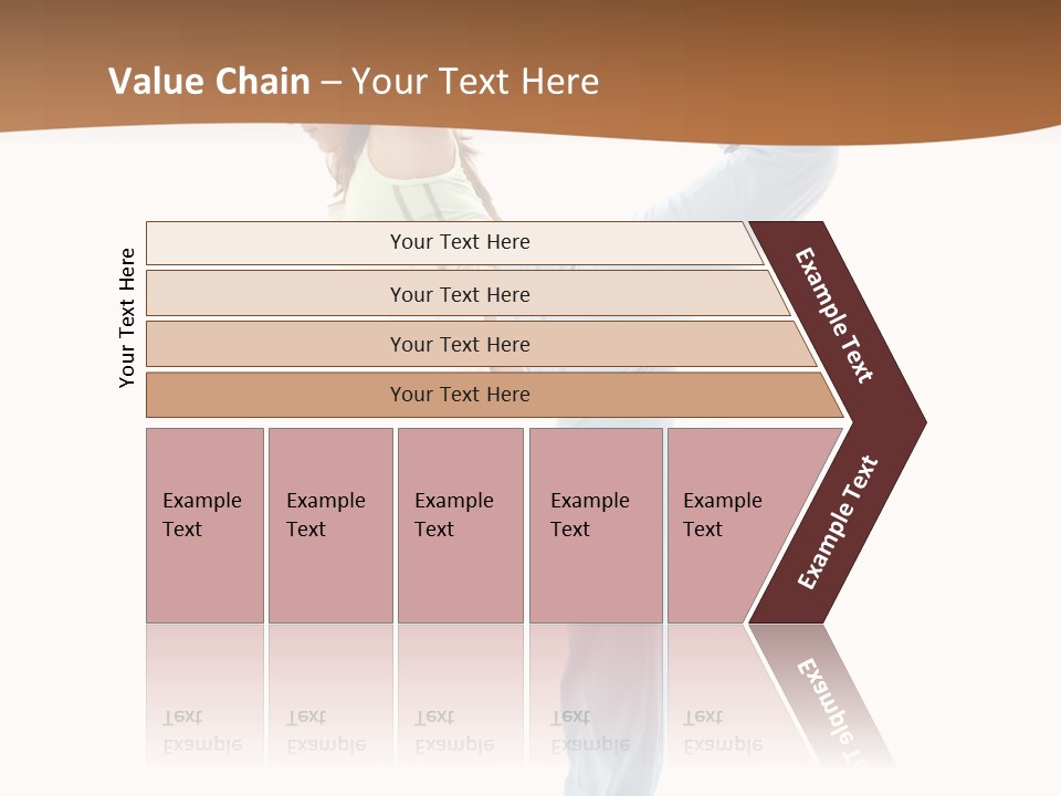 Sporty Girl Practicing Natarajasana Lord Of The Dance Pose PowerPoint Template