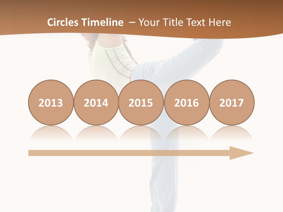 Sporty Girl Practicing Natarajasana Lord Of The Dance Pose PowerPoint Template