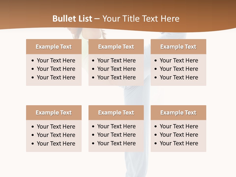 Sporty Girl Practicing Natarajasana Lord Of The Dance Pose PowerPoint Template