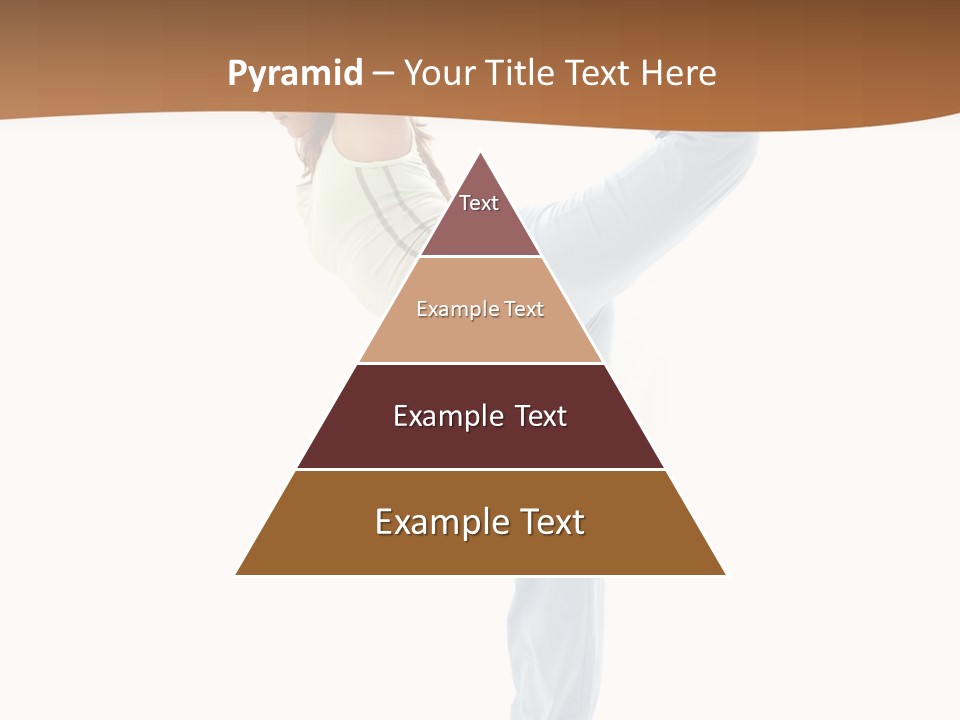 Sporty Girl Practicing Natarajasana Lord Of The Dance Pose PowerPoint Template