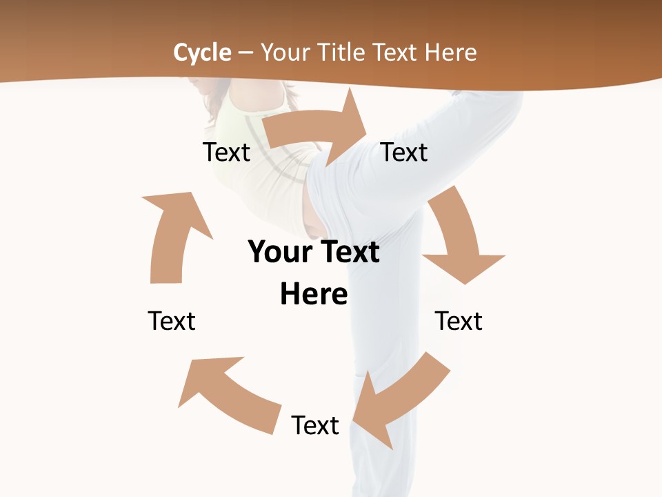 Sporty Girl Practicing Natarajasana Lord Of The Dance Pose PowerPoint Template