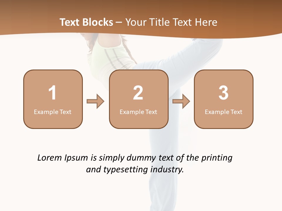 Sporty Girl Practicing Natarajasana Lord Of The Dance Pose PowerPoint Template