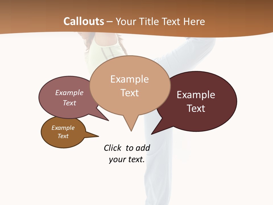 Sporty Girl Practicing Natarajasana Lord Of The Dance Pose PowerPoint Template