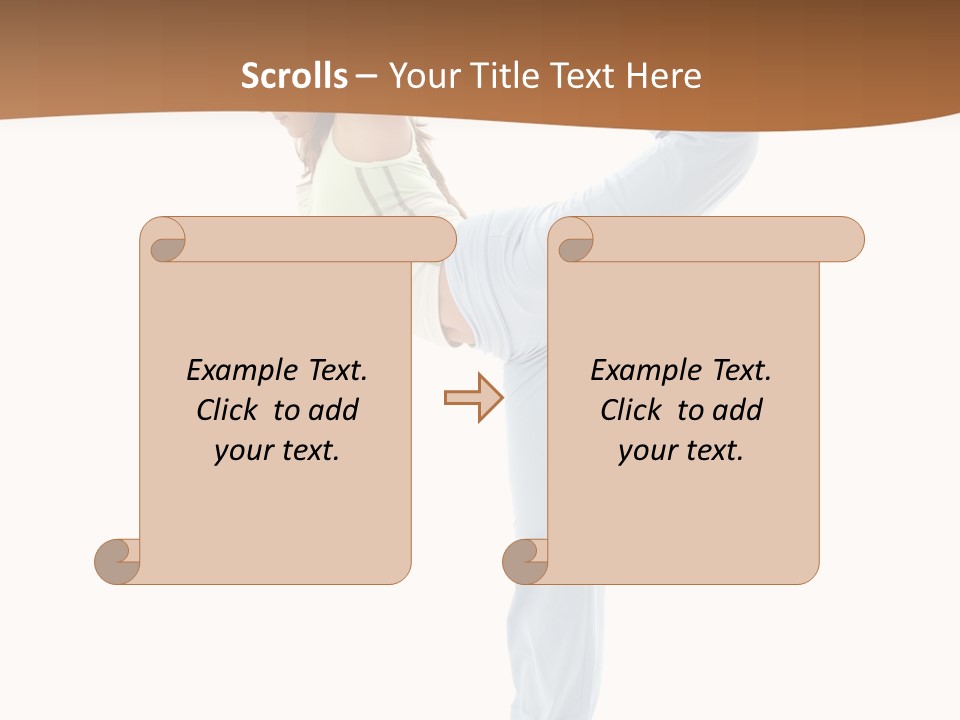 Sporty Girl Practicing Natarajasana Lord Of The Dance Pose PowerPoint Template