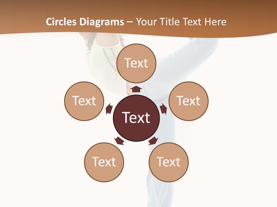 Sporty Girl Practicing Natarajasana Lord Of The Dance Pose PowerPoint Template