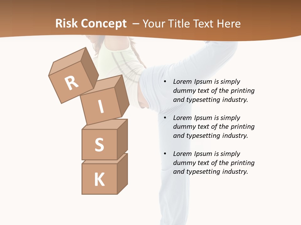 Sporty Girl Practicing Natarajasana Lord Of The Dance Pose PowerPoint Template