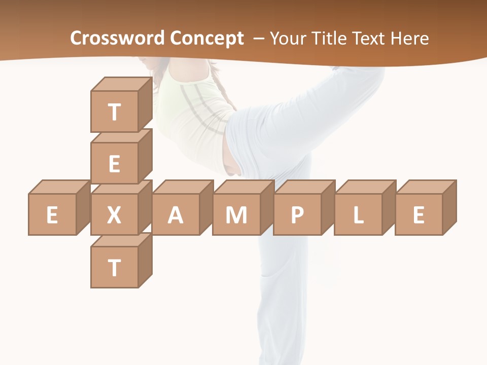 Sporty Girl Practicing Natarajasana Lord Of The Dance Pose PowerPoint Template