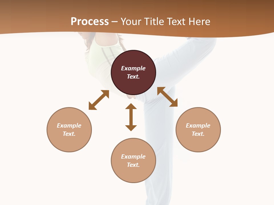 Sporty Girl Practicing Natarajasana Lord Of The Dance Pose PowerPoint Template