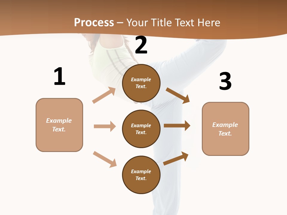 Sporty Girl Practicing Natarajasana Lord Of The Dance Pose PowerPoint Template