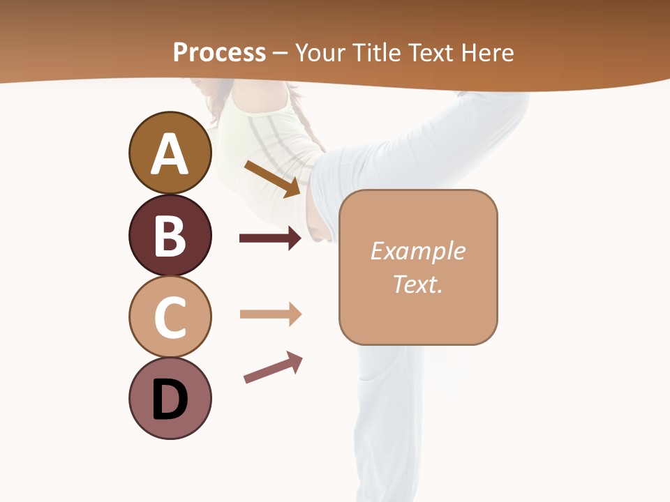 Sporty Girl Practicing Natarajasana Lord Of The Dance Pose PowerPoint Template