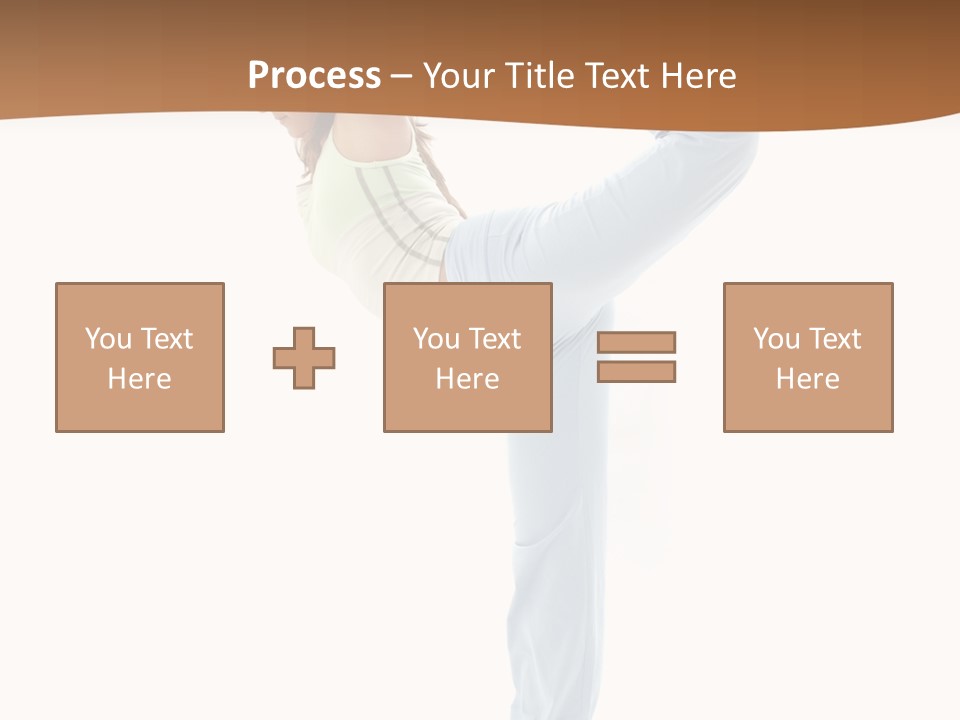 Sporty Girl Practicing Natarajasana Lord Of The Dance Pose PowerPoint Template