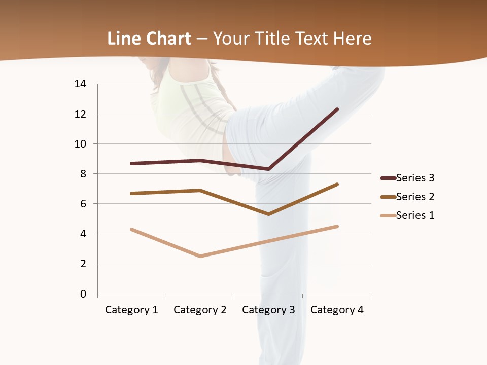 Sporty Girl Practicing Natarajasana Lord Of The Dance Pose PowerPoint Template