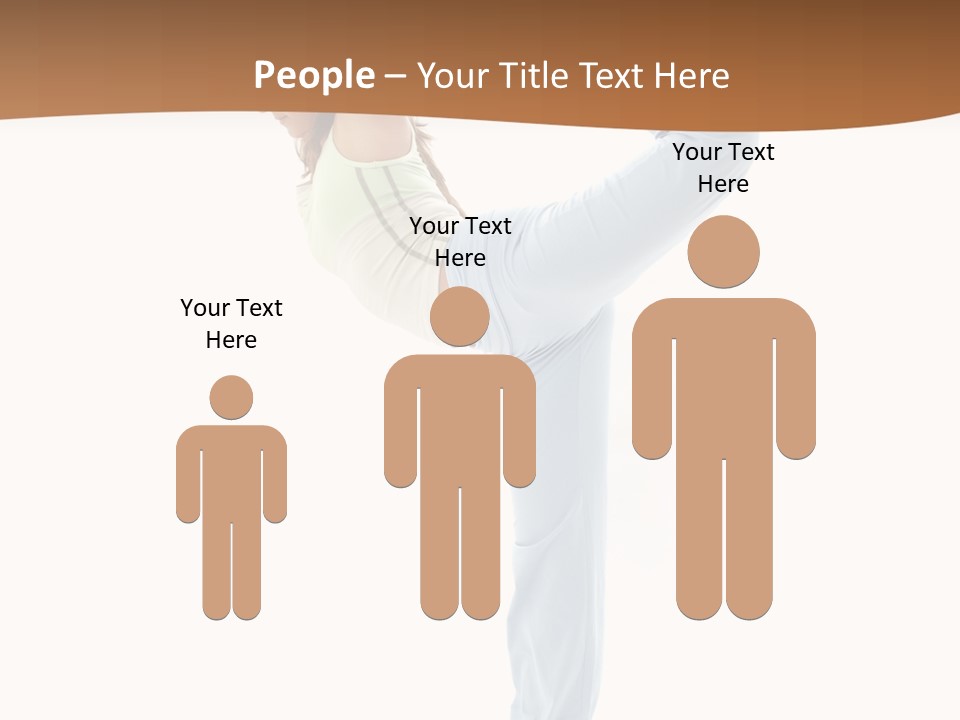 Sporty Girl Practicing Natarajasana Lord Of The Dance Pose PowerPoint Template