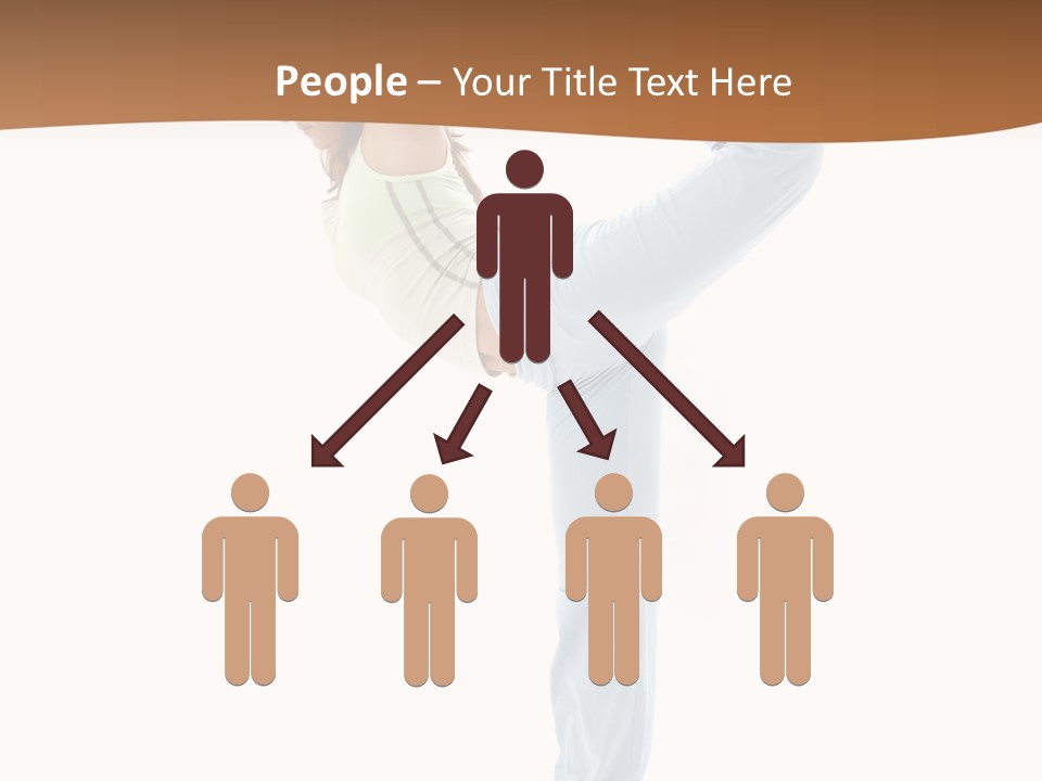 Sporty Girl Practicing Natarajasana Lord Of The Dance Pose PowerPoint Template