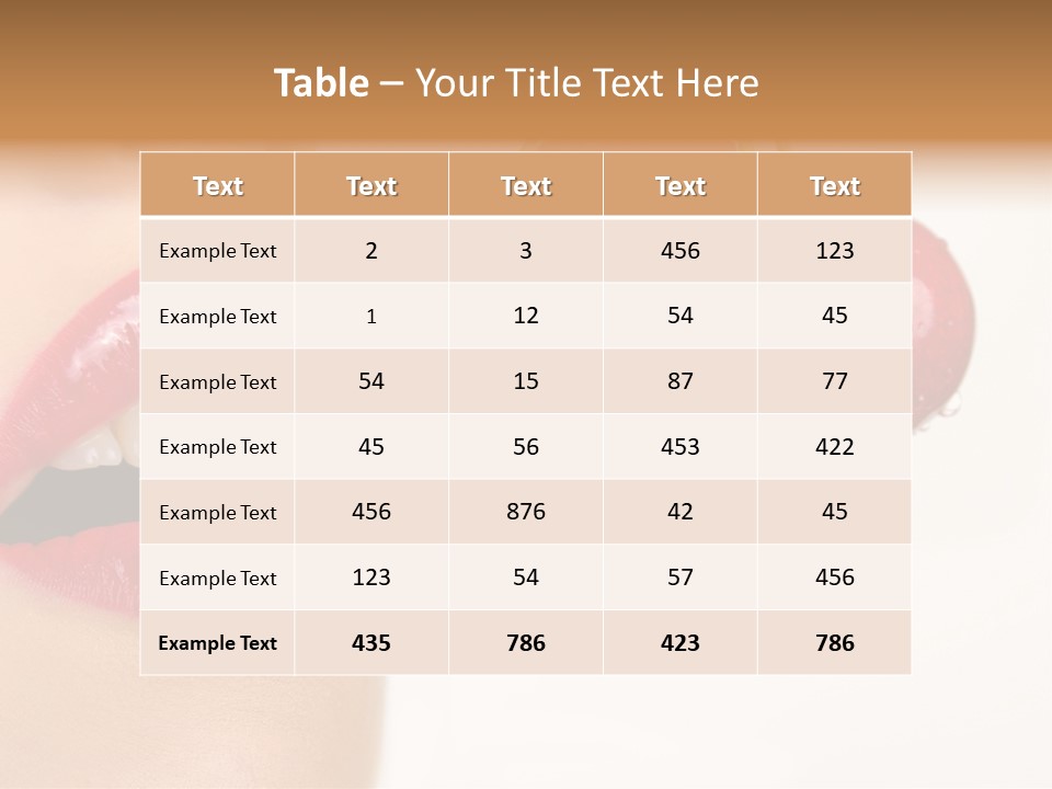 A Woman Is Biting Into A Bunch Of Cherries PowerPoint Template