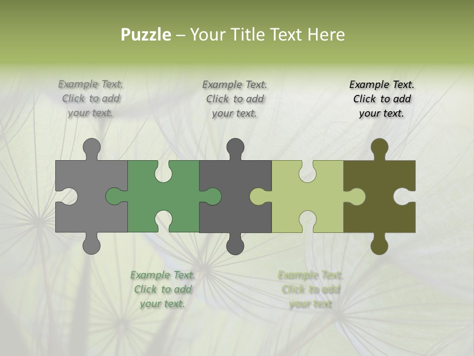 Close-Up Of Dandelion Seed With An Abstract Touch PowerPoint Template