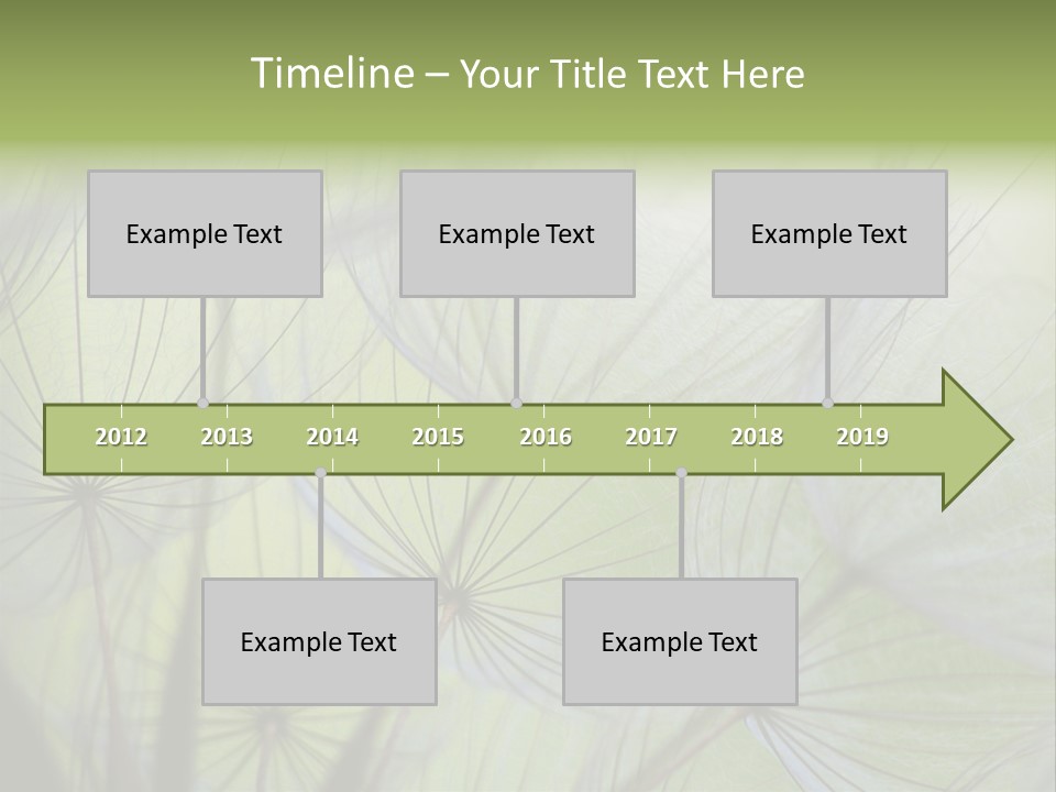 Close-Up Of Dandelion Seed With An Abstract Touch PowerPoint Template