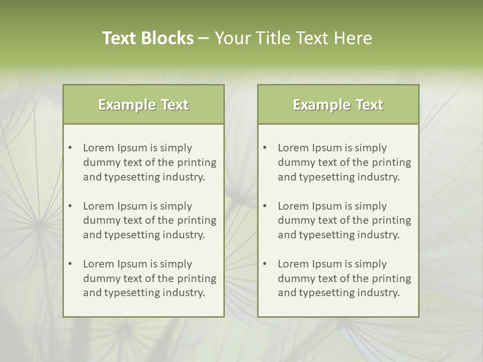 Close-Up Of Dandelion Seed With An Abstract Touch PowerPoint Template