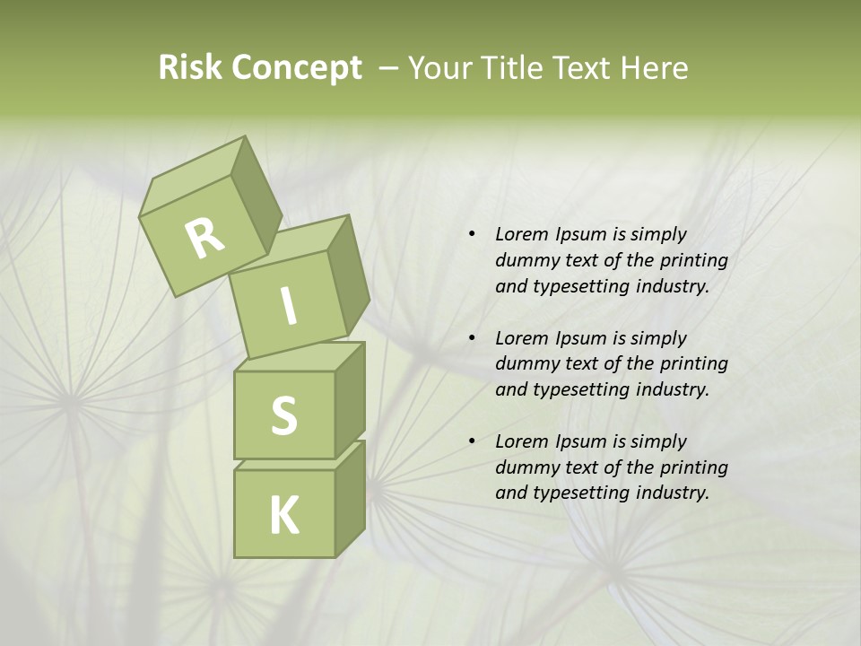 Close-Up Of Dandelion Seed With An Abstract Touch PowerPoint Template