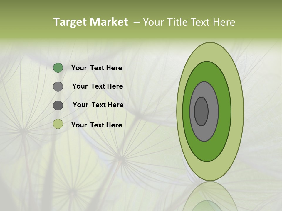 Close-Up Of Dandelion Seed With An Abstract Touch PowerPoint Template