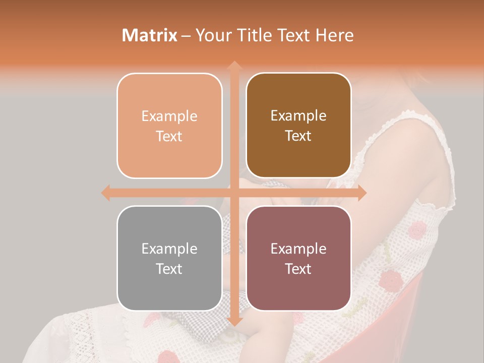 Mother Comforting Her Daughter - Concept For Parenthood And Childhood - Isolated On Black PowerPoint Template