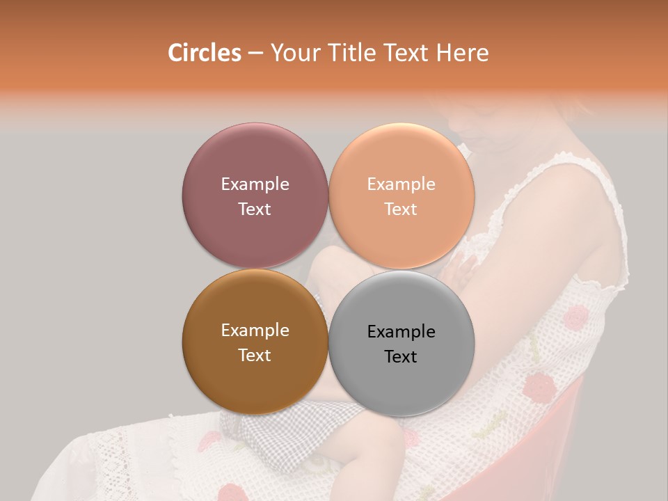 Mother Comforting Her Daughter - Concept For Parenthood And Childhood - Isolated On Black PowerPoint Template