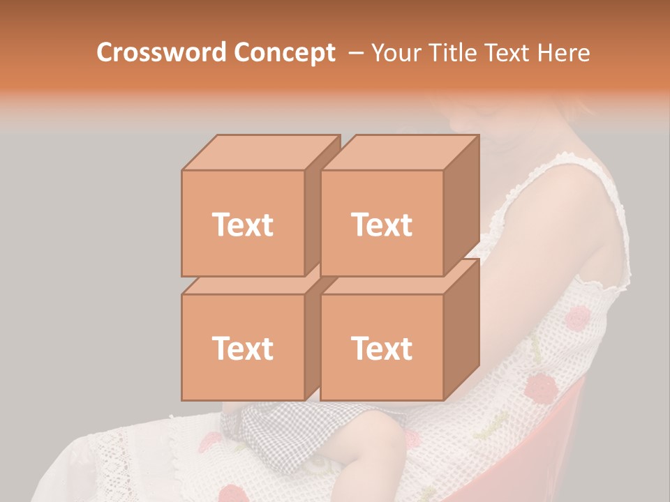Mother Comforting Her Daughter - Concept For Parenthood And Childhood - Isolated On Black PowerPoint Template