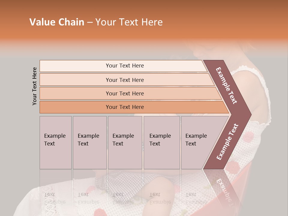 Mother Comforting Her Daughter - Concept For Parenthood And Childhood - Isolated On Black PowerPoint Template