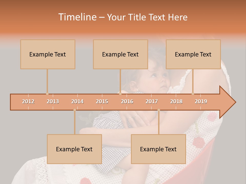 Mother Comforting Her Daughter - Concept For Parenthood And Childhood - Isolated On Black PowerPoint Template