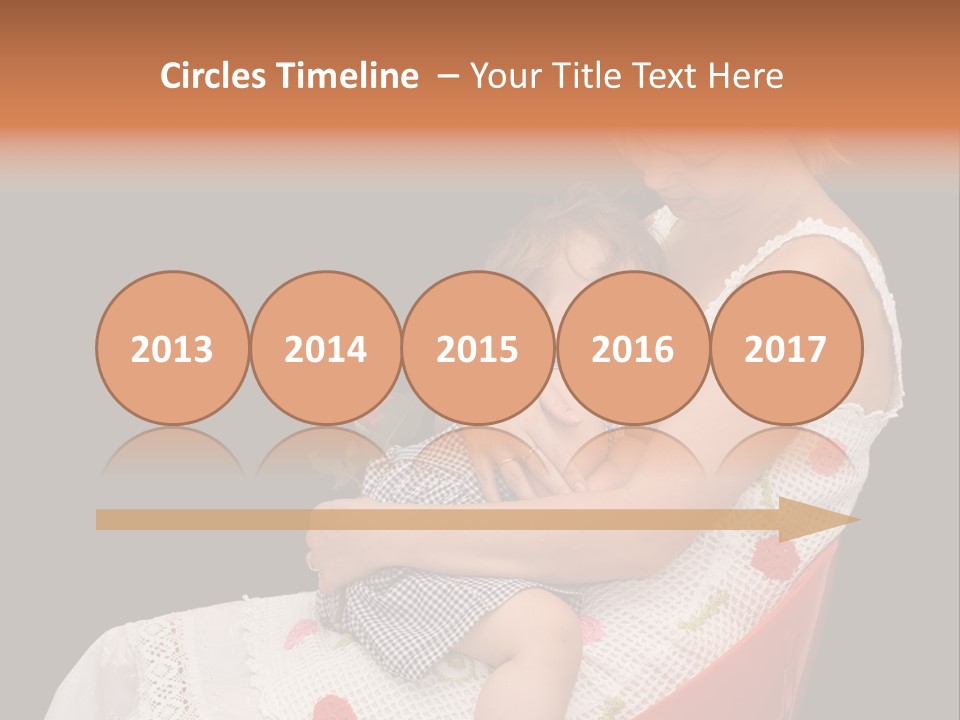 Mother Comforting Her Daughter - Concept For Parenthood And Childhood - Isolated On Black PowerPoint Template