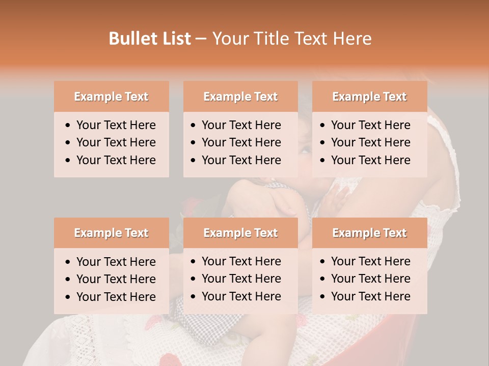 Mother Comforting Her Daughter - Concept For Parenthood And Childhood - Isolated On Black PowerPoint Template