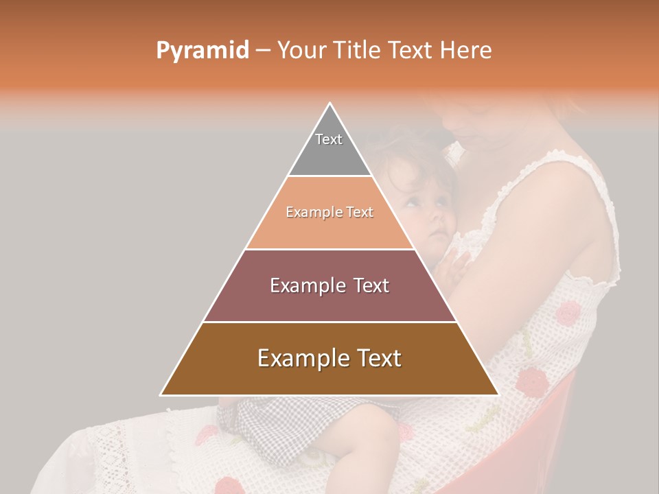 Mother Comforting Her Daughter - Concept For Parenthood And Childhood - Isolated On Black PowerPoint Template