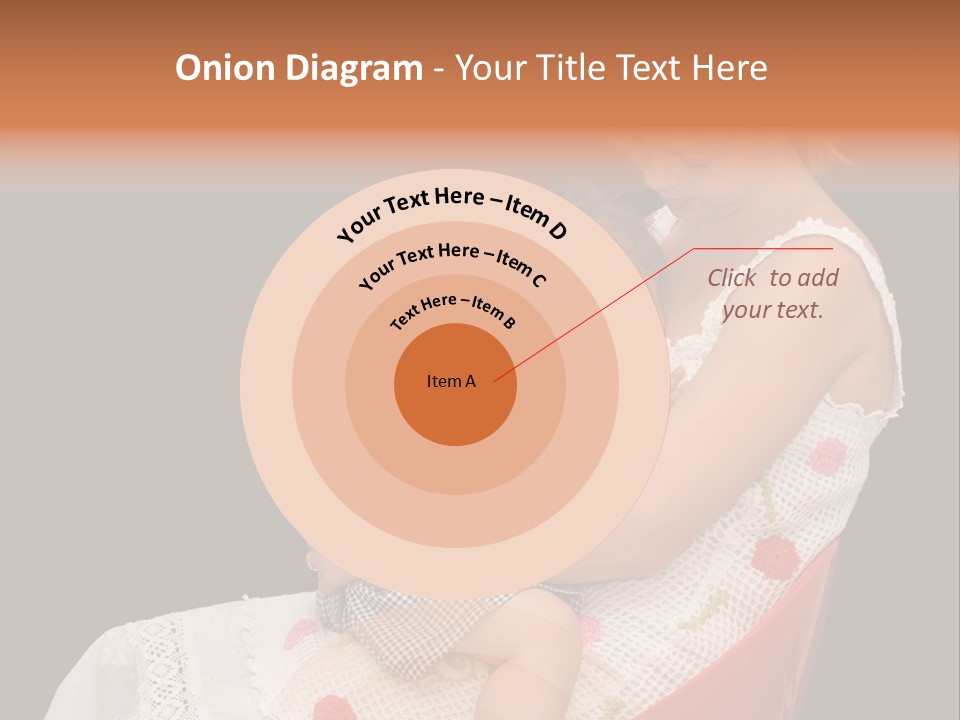 Mother Comforting Her Daughter - Concept For Parenthood And Childhood - Isolated On Black PowerPoint Template