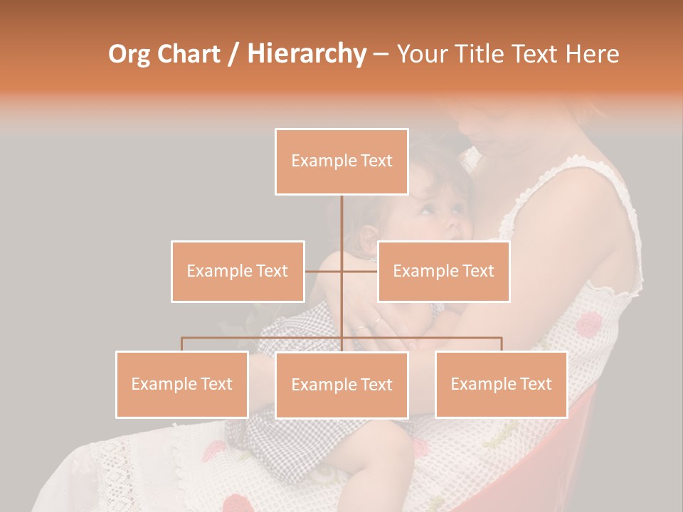 Mother Comforting Her Daughter - Concept For Parenthood And Childhood - Isolated On Black PowerPoint Template