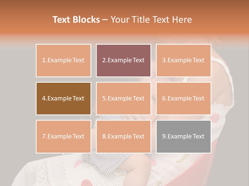 Mother Comforting Her Daughter - Concept For Parenthood And Childhood - Isolated On Black PowerPoint Template