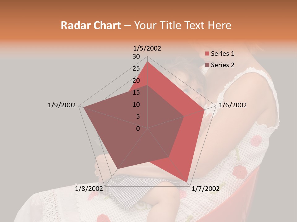 Mother Comforting Her Daughter - Concept For Parenthood And Childhood - Isolated On Black PowerPoint Template