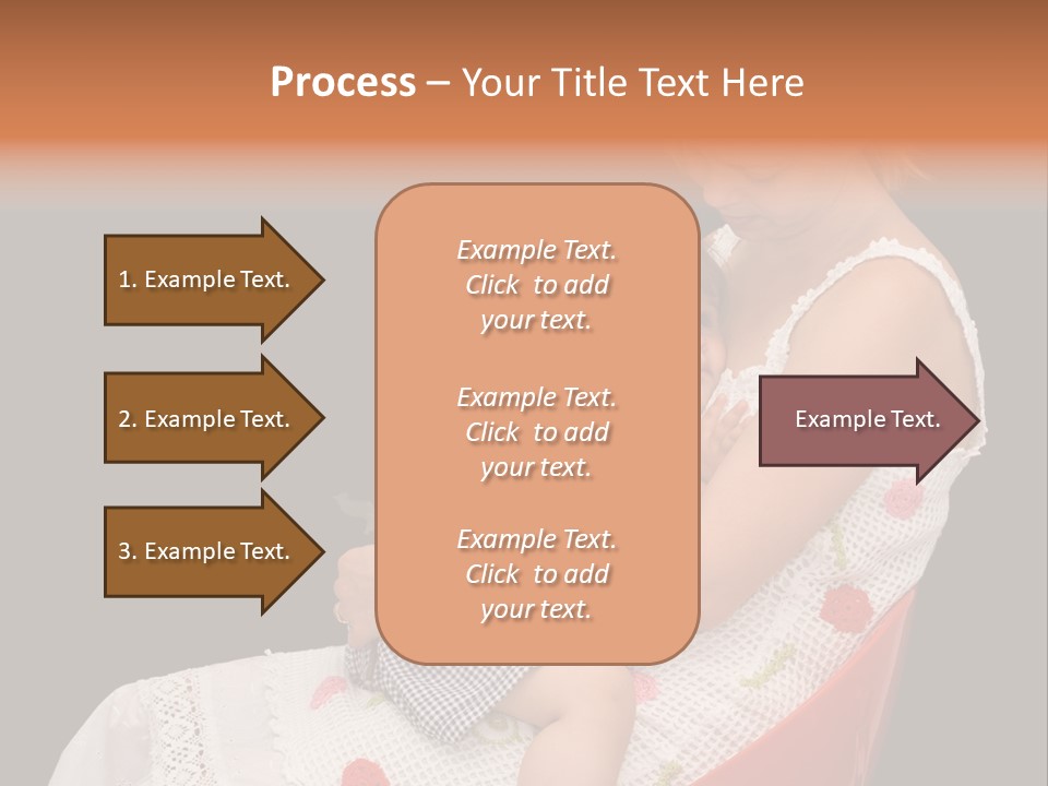 Mother Comforting Her Daughter - Concept For Parenthood And Childhood - Isolated On Black PowerPoint Template