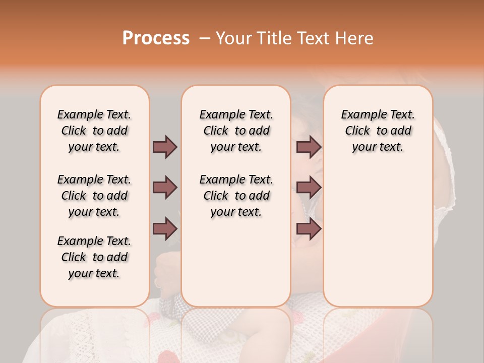 Mother Comforting Her Daughter - Concept For Parenthood And Childhood - Isolated On Black PowerPoint Template