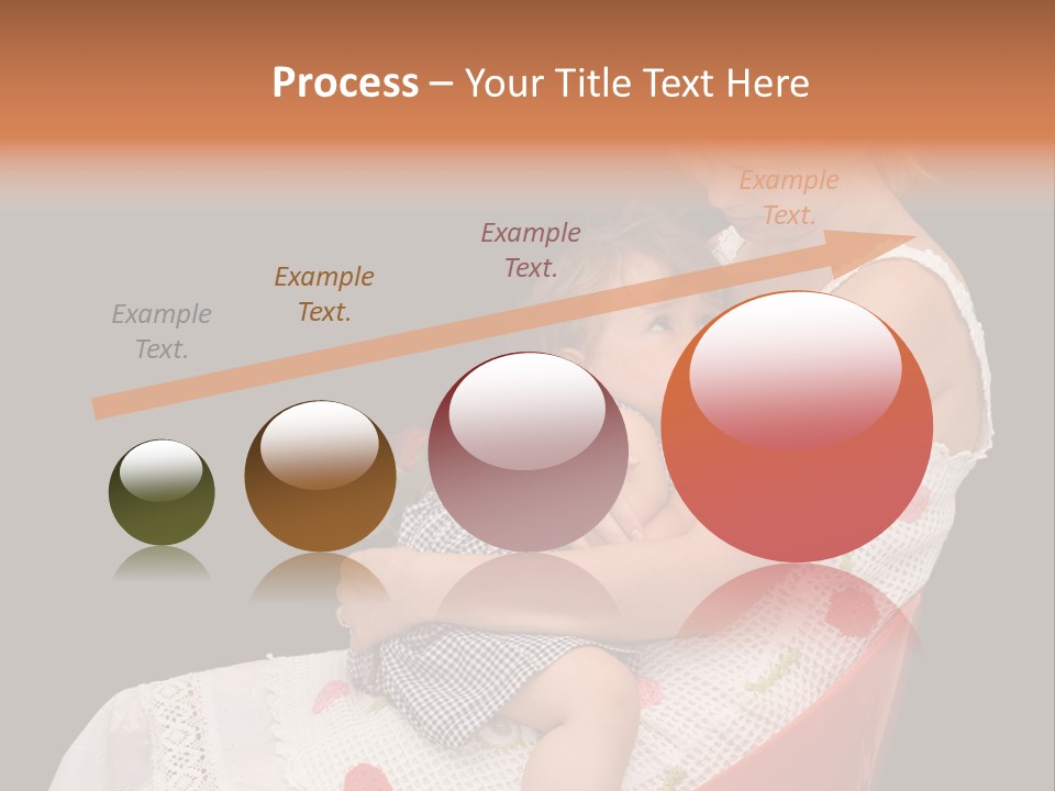 Mother Comforting Her Daughter - Concept For Parenthood And Childhood - Isolated On Black PowerPoint Template