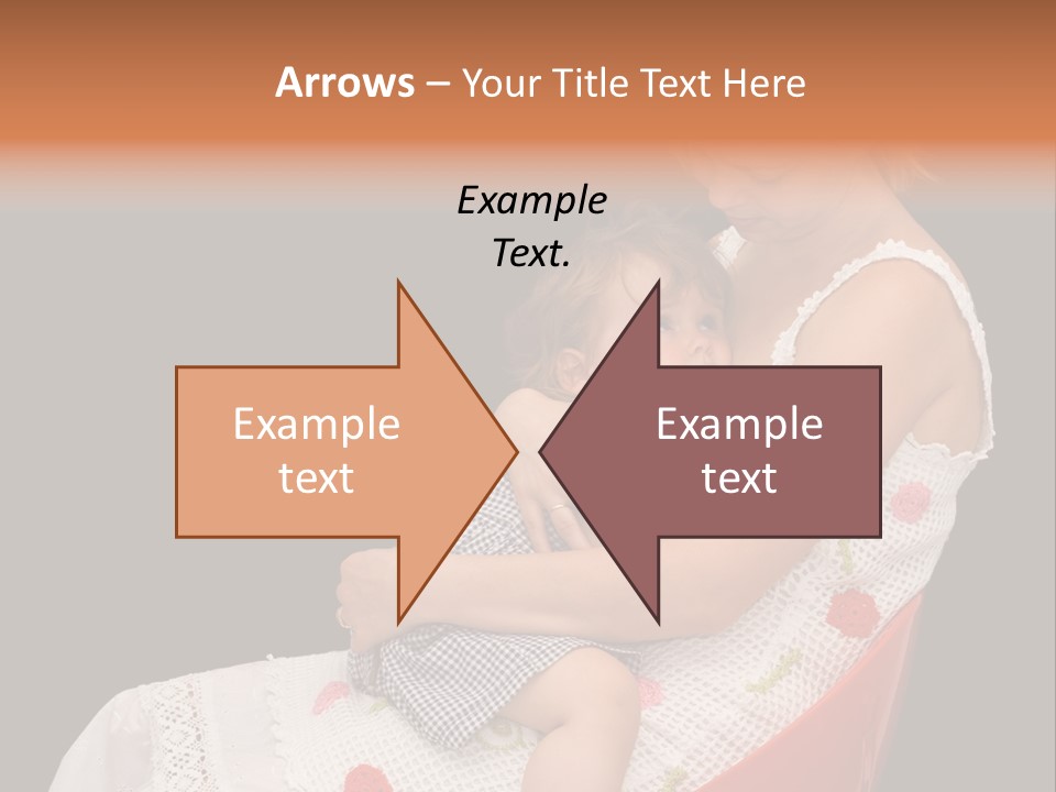 Mother Comforting Her Daughter - Concept For Parenthood And Childhood - Isolated On Black PowerPoint Template