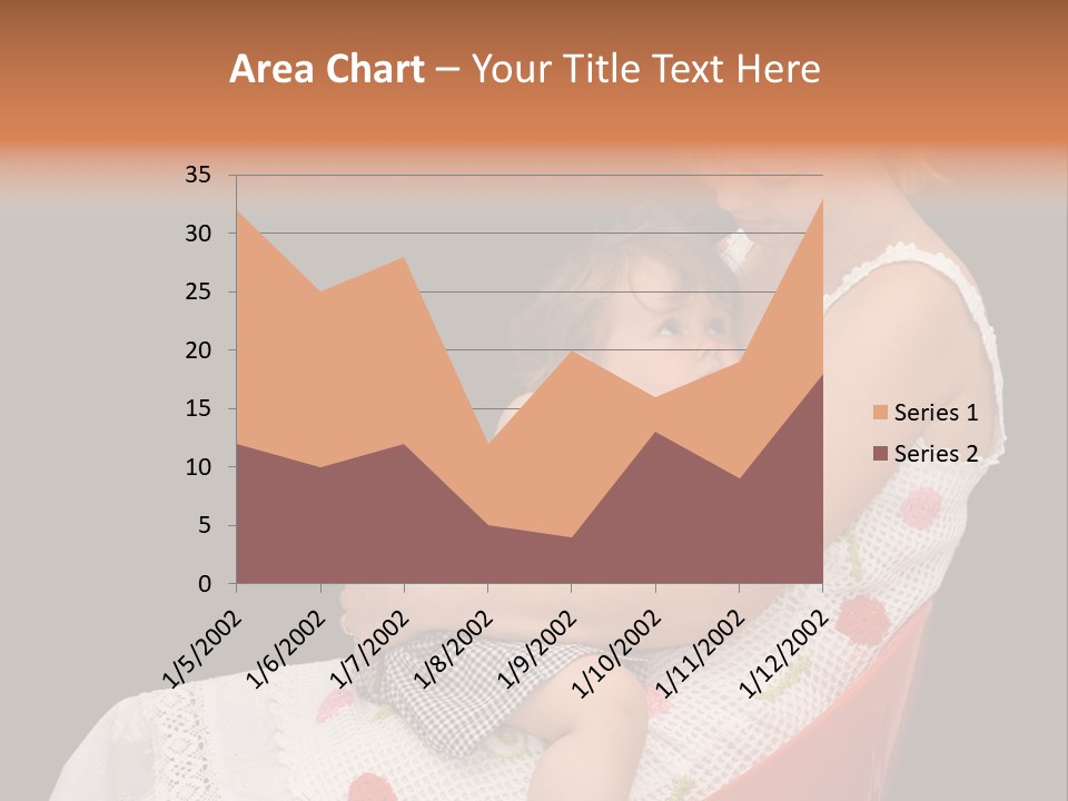 Mother Comforting Her Daughter - Concept For Parenthood And Childhood - Isolated On Black PowerPoint Template