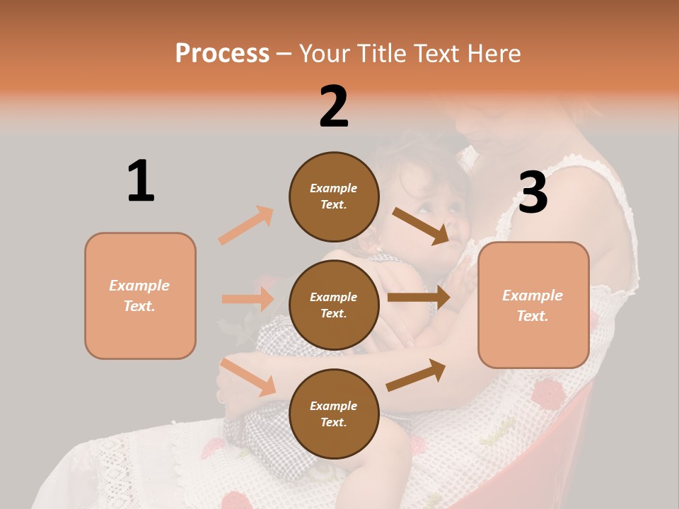Mother Comforting Her Daughter - Concept For Parenthood And Childhood - Isolated On Black PowerPoint Template