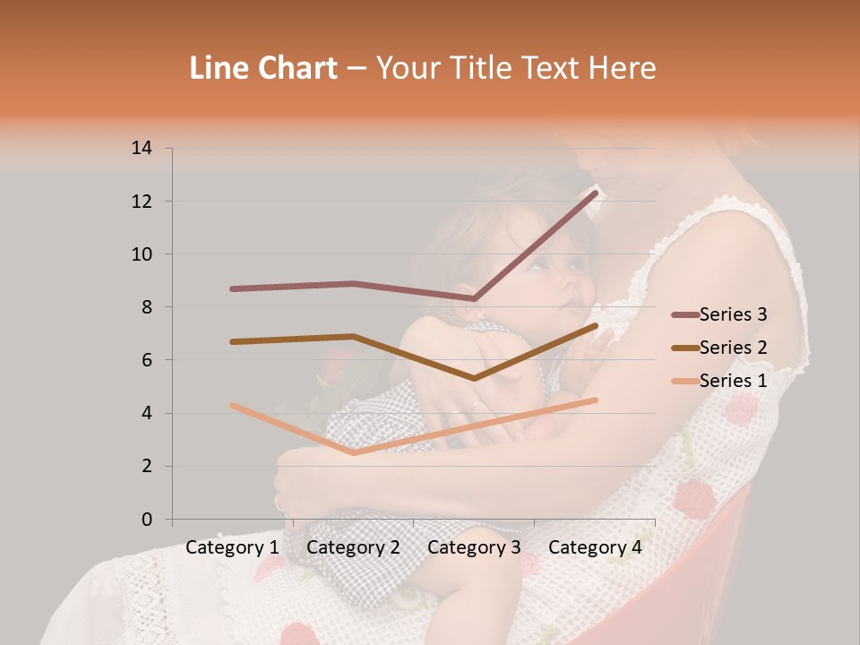 Mother Comforting Her Daughter - Concept For Parenthood And Childhood - Isolated On Black PowerPoint Template