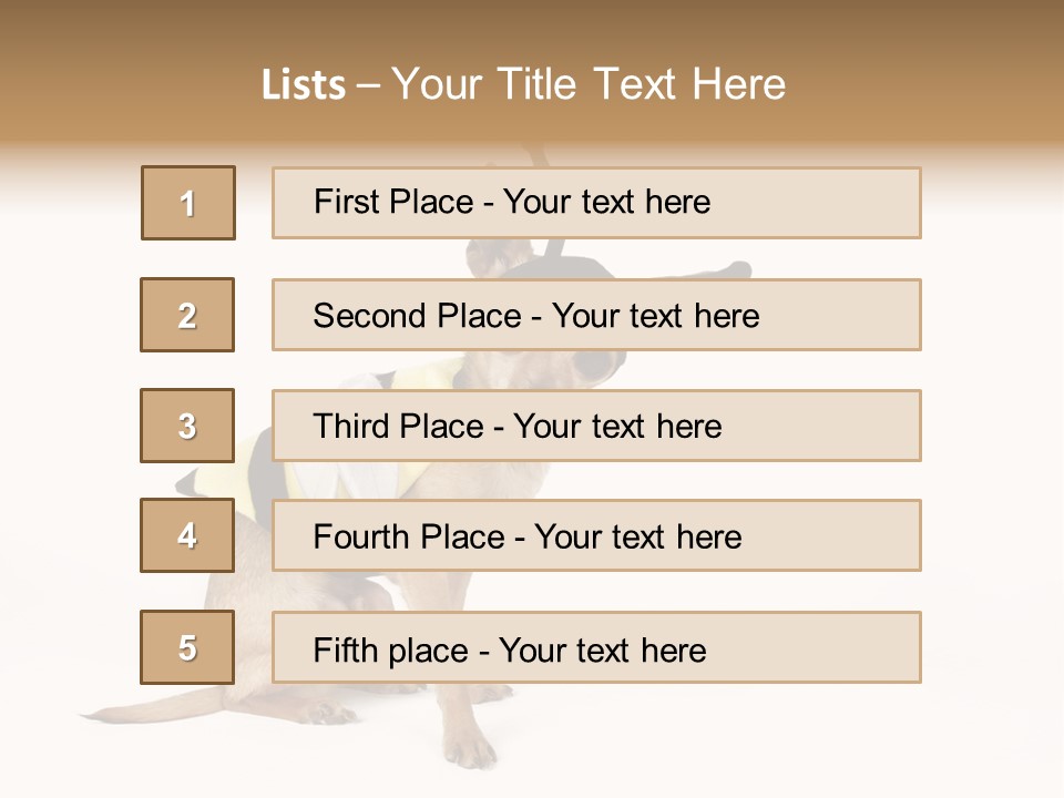 Chihuahua In A Bee Costume PowerPoint Template