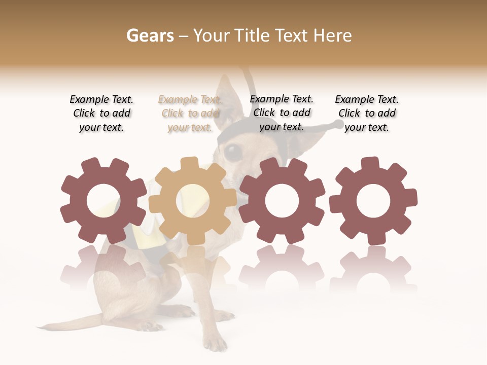 Chihuahua In A Bee Costume PowerPoint Template